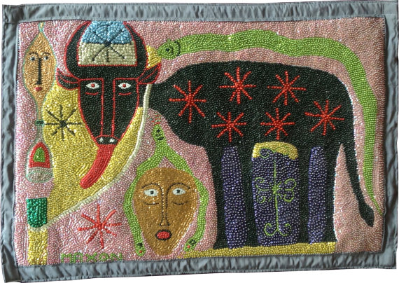 audou haïtien Art drapeau.